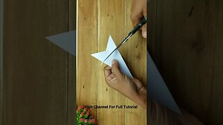 Paper Cutting Design ❄️ How to Make Paper Snowflake #shorts