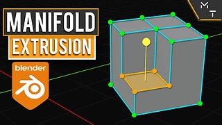 Extrude Manifold & Internal Faces | Learning Blender 2.9 / 3.0 Through Precision Modeling | Part- 20