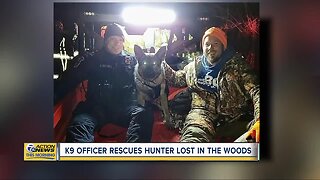 K-9 officer rescues hunter lost in the woods