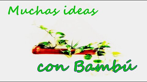 Ideas Creativas con Cañas de Bambú (Creative Ideas with Bamboo Sticks)