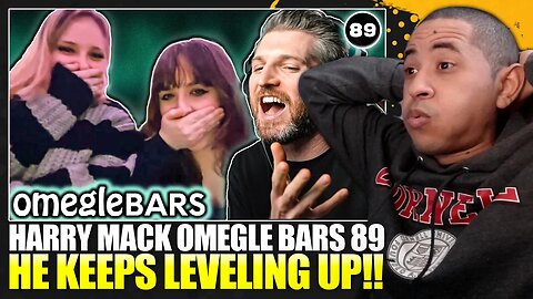 HE KEEPS LEVELING UP!! | Making Up Words | Harry Mack Omegle Bars 89 (Reaction)