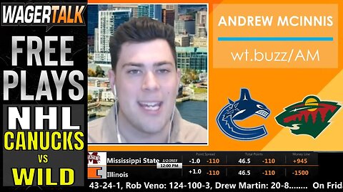 NHL Picks and Predictions | Vancouver Canucks vs Minnesota Wild Free Play | Free NHL Picks