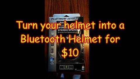 $10 DIY built in bluetooth phone and music helmet with 10 hour music play time!