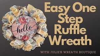 How to Make a Wreath | How to Make a Ruffle Wreath | How to Make a Simple Wreath | Easy Crafts