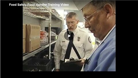 Food Safety Food Handler Training Video