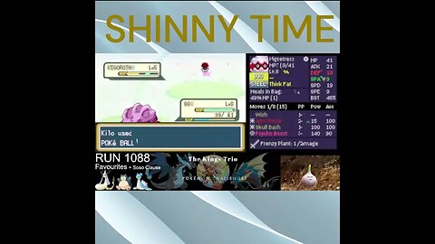 SHINNY VIGOROTH FOUND KAIZO IRONMON (SHOULD HAVE GOTTEN THE XP :( OH WELL)