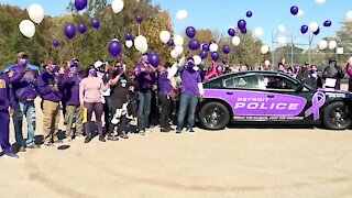 Dozens gather to recognize victims during Silent Witness Walk of domestic violence