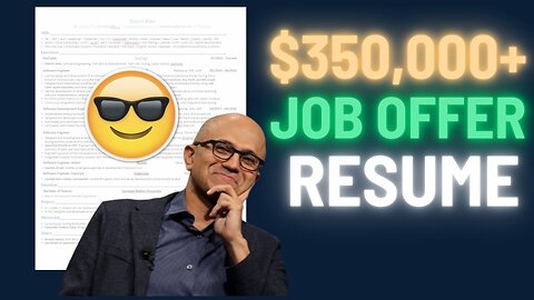 How to Create a $350,000+ Job Offer Resume | Step-by-Step Guide