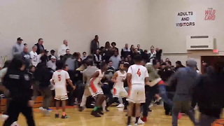 HS Basketball Game Ends In Huge Brawl
