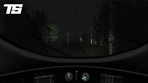 Cozy Idle Train Stop | Rain On Windshield | Train Simulator Classic Ambience