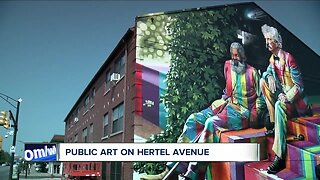 Murals on Hertel Avenue: public art brings vibrant colors and unique touches to the community