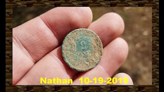 Metal Detecting - Digging a Two Cent Piece