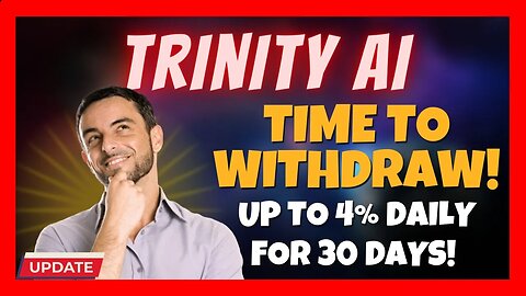 Trinity AI Update 🚀 Up to 4% Daily 📊 My First Week Results⏰ Is This The Next Quopi❓