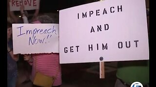 Rally supporting impeachment of President Trump in Stuart