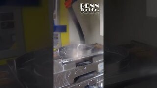 This chip fan uses air and coolant to clear up your work area!