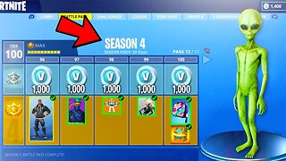 *NEW* Fortnite Season 4 INFORMATION! - ALL SKINS & ITEMS TIER 100 SHOWCASE in Fortnite Battle Royale