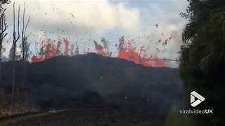 Lava Eruption In Hawaii Engulfs The Local Neighborhood