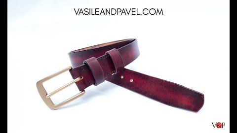 Cut, dye, burnish into a spectacular belt. How to make it