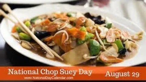 Lunchtime Chat-National Chop Suey Day