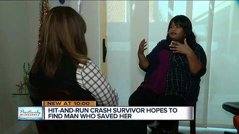 Hit-and-run crash survivor hopes to find man who saved her