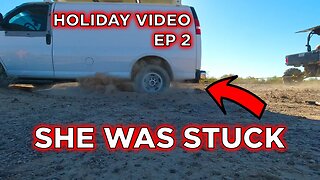 We Rescued A Solo Female Nomad From The Quartzsite Sand | A Special Day | Ambulance Conversion Life