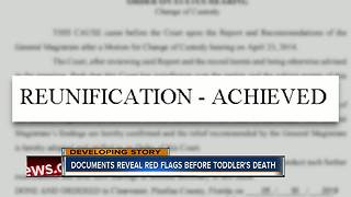 Documents reveal red flags before toddler's death