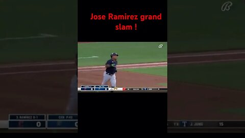 Jose Ramirez #baseball #grandslam #homerun #shorts #joseramirez