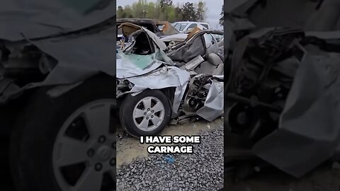 This Car Was Completely Smashed, Copart Carnage