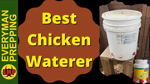 Best Chicken Waterer - You need to get one