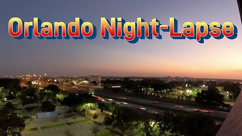 Night-Lapse over Interstate Four in Orlando, Florida