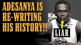 Israel Adesanya CRACKING Under Pressure Tells a MASSIVE LIE about his Past!!