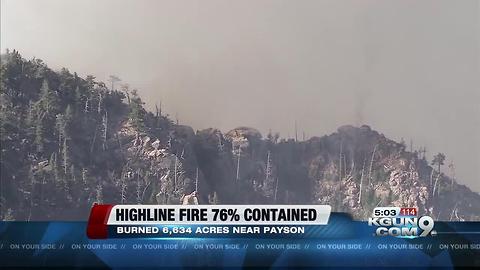 Highline fire increases to 6,634 acres