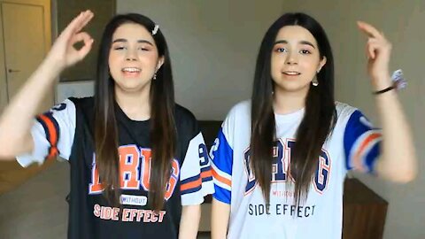 Two talented girl sing a song like billie eillish