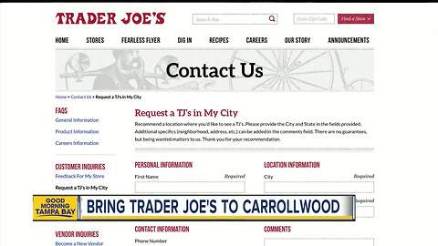 Commissioner wants to bring Trader Joe's to Carrollwood and needs your vote