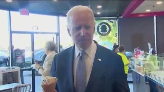 Clown World Biden Claims ‘Economy Strong As Hell’ While Eating Ice Cream