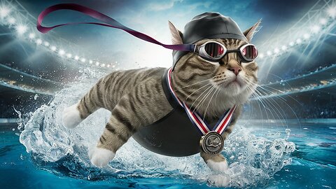 The Fat Cat's Journey to Becoming a Swimmer