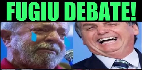 ARREGOU! LULA FUGIU DO DEBATE DO SBT 🤣