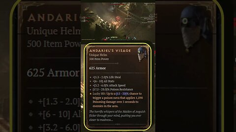 Andariel's Visage - MOST RAREST & BROKEN Items in Diablo 4