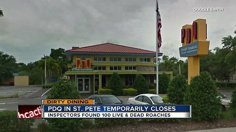 Dirty Dining: PDQ temporarily closes after inspectors see 100+ roaches all over the kitchen