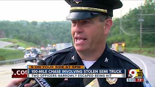 Semi driver leads police on 100-mile multistate chase