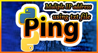 Ping to multiple IP address with python