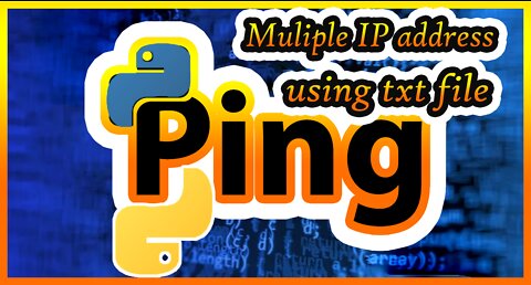 Ping to multiple IP address with python