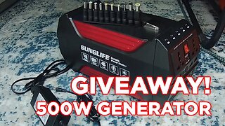 GIVEAWAY - SUNGLIFE 500W Portable Generator | The Campulance Man