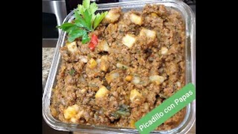 Puerto Rican Picadillo with Potatoes