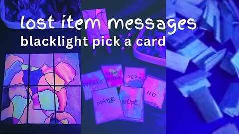 Find Your Lost Item Pick a Card Yes or No Messages