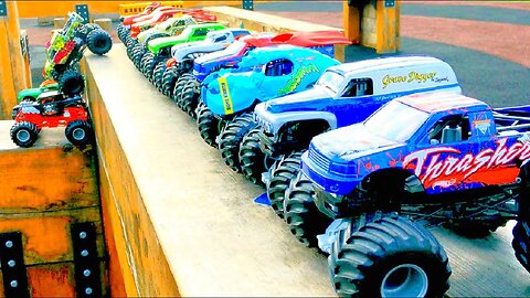 MONSTER JAM | GRAVE DIGGER | BEAM SLIDE BONANZA | SCOOBY-DOO | SUPERMAN | HOT WHEELS MONSTER TRUCKS