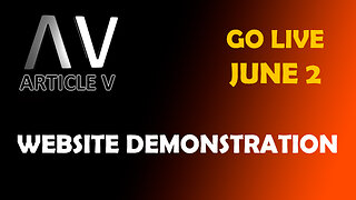 WAKEUP911 - "Article V Website Demonstration" - June 2 2024, By James Easton