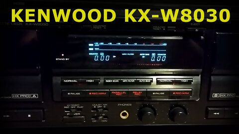 Kenwood KX-W8030 - Double Recording Auto Bias & Reverse Vintage Cassette Deck review