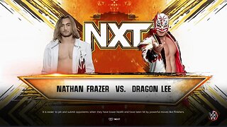 NXT Gold Rush Week 2 Nathan Frazer vs Dragon Lee for the NXT Heritage Cup Championship