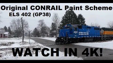 Old Conrail Locomotive (GP38) Still With The Original Paint Scheme.. #trains | Jason Asselin